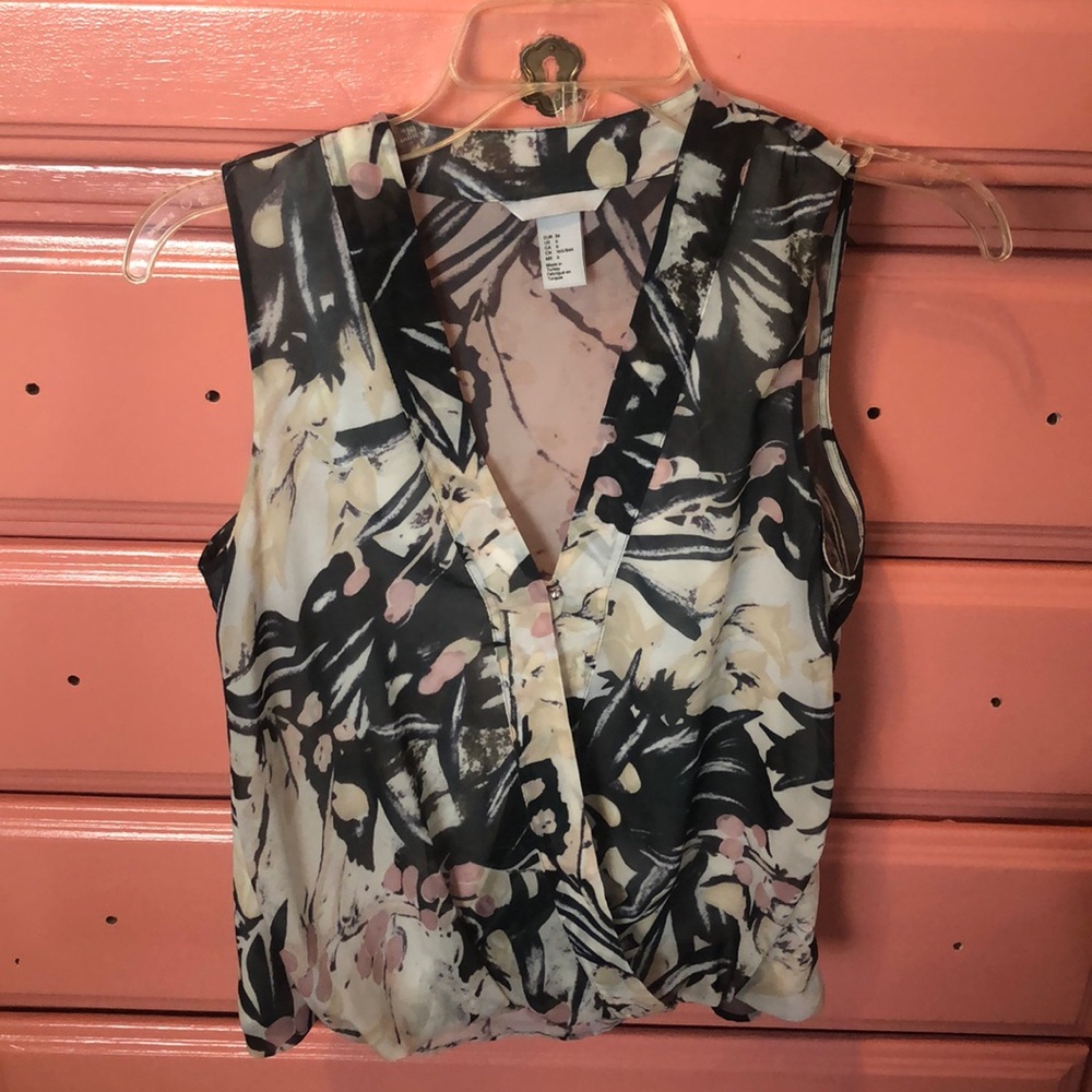 H&M sheet top with cami underneath